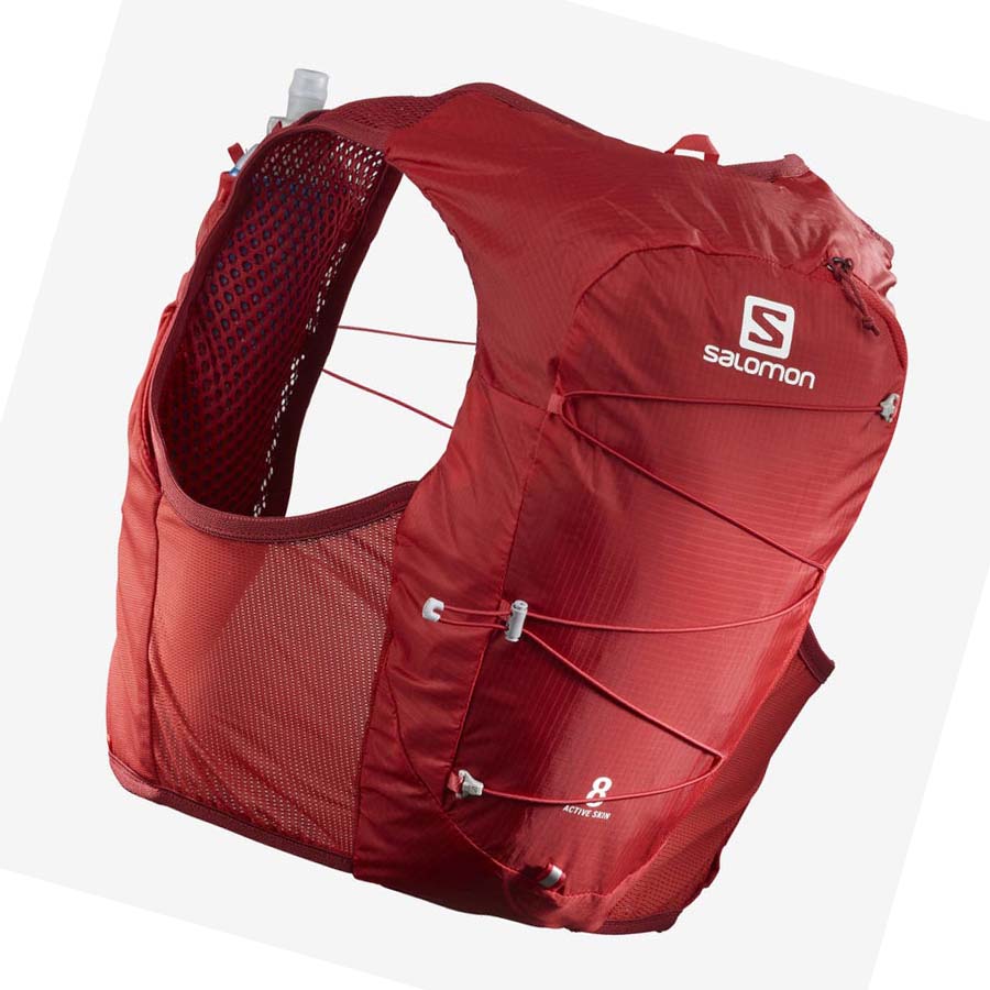 Running Packs Salomon ACTIVE SKIN 8 Mujer Rojos | MX 2273XYU